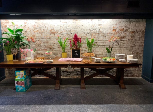 Baby shower at Hickory Wine Shoppe